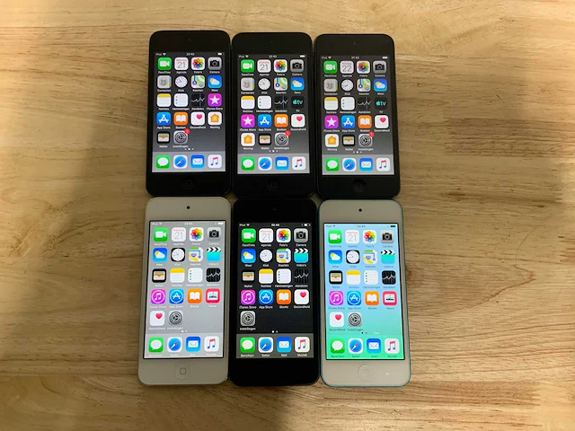 Apple ipod touch 5/6 tablet (6x) - afbeelding 1 van  12