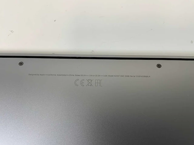 Apple macbook air 13”, apple m1, 16 gb ram, 251 gb nvme laptop - afbeelding 7 van  7