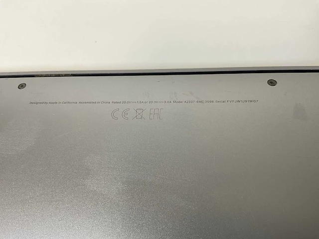 Apple macbook air 13”, apple m1, 16 gb ram, 251 gb nvme laptop - afbeelding 7 van  7
