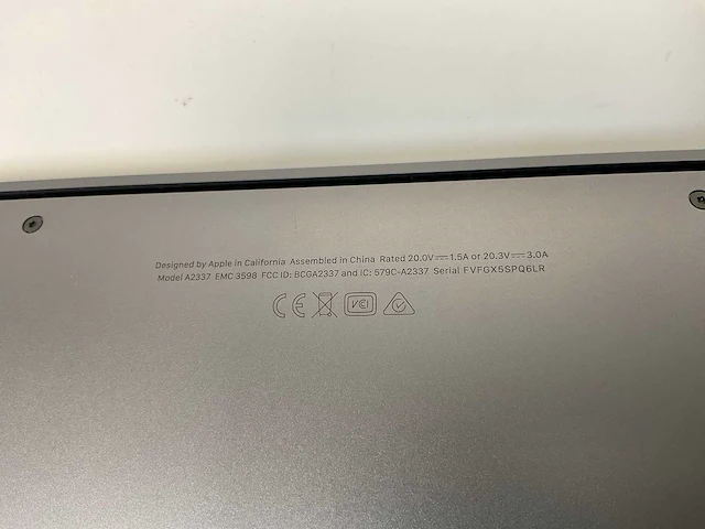 Apple macbook air 13.3”, apple m1, 16 gb ram, 256 gb ssd laptop - afbeelding 6 van  6