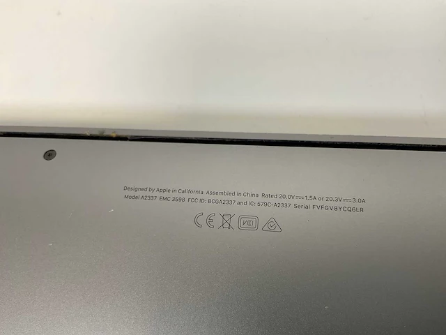 Apple macbook air 13.3”, apple m1, 16 gb ram, 256 gb ssd laptop - afbeelding 7 van  8