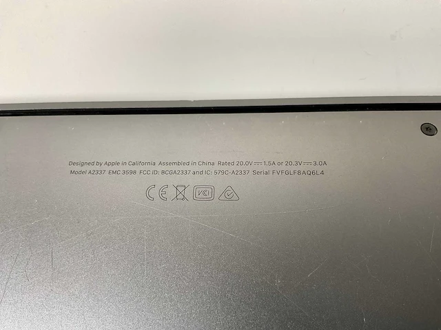 Apple macbook air 13.3”, apple m1, 8 gb ram, 256 gb ssd laptop - afbeelding 8 van  10