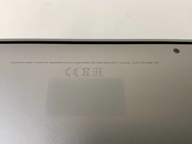 Apple macbook air 13.3”, core(tm) i5 8th gen, 16 gb ram, 251 gb nvme laptop - afbeelding 7 van  7