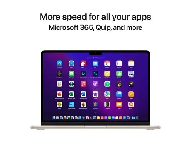 Apple macbook air (2022) mly23n/a - 13.6 inch - apple m2 - 512 gb - sterrenlicht - afbeelding 2 van  5