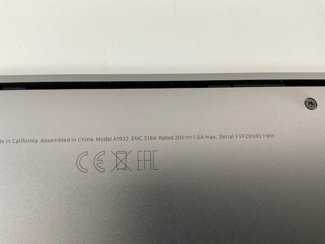 Apple macbook air 8.2 13,3”, core(tm) i5 8th gen, 8 gb ram, 251 gb nvme laptop - afbeelding 7 van  7