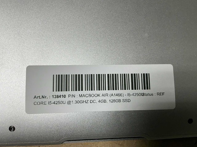 Apple macbook air (a1466) - i5-4250u macbook air - afbeelding 3 van  3