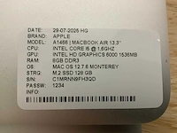 Apple macbook air a1466 laptop (4x) - afbeelding 10 van  12