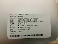Apple macbook air a1466 laptop (4x) - afbeelding 11 van  13