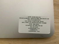 Apple macbook air a1466 laptop (4x) - afbeelding 9 van  12