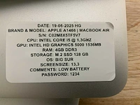 Apple macbook air a1466 laptop (4x) - afbeelding 11 van  12