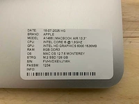 Apple macbook air a1466 laptop (4x) - afbeelding 2 van  13
