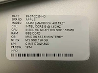 Apple macbook air a1466 laptop (4x) - afbeelding 3 van  12