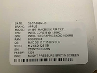 Apple macbook air a1466 laptop (4x) - afbeelding 3 van  12