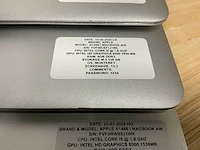Apple macbook air a1466 laptop (5x) - afbeelding 6 van  13