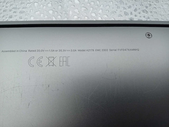 Apple macbook air (intel, a2179) - afbeelding 9 van  9
