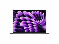 Apple macbook air m3 laptop 389 cm (15.3") 16 gb 256 gb ssd wi-fi 6e (802.11ax) macos qwerty sonoma grey - afbeelding 1 van  3