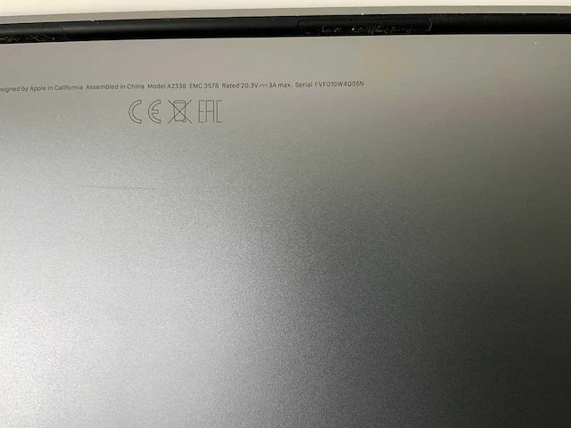 Apple macbook pro 13”, apple m1, 16 gb ram, 251 gb ssd laptop - afbeelding 8 van  8