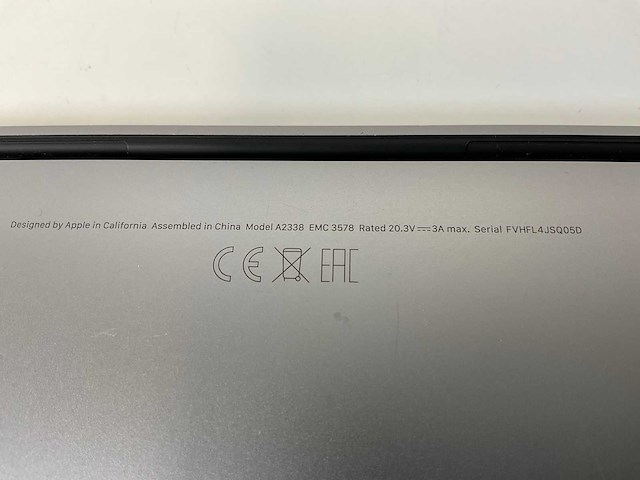 Apple macbook pro 13”, apple m1, 8 gb ram, 251 gb nvme laptop - afbeelding 7 van  7
