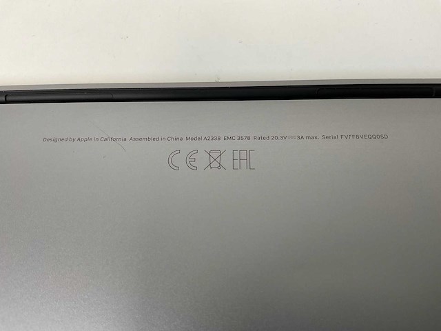 Apple macbook pro 13”, apple m1, 8 gb ram, 251 gb nvme laptop - afbeelding 7 van  7