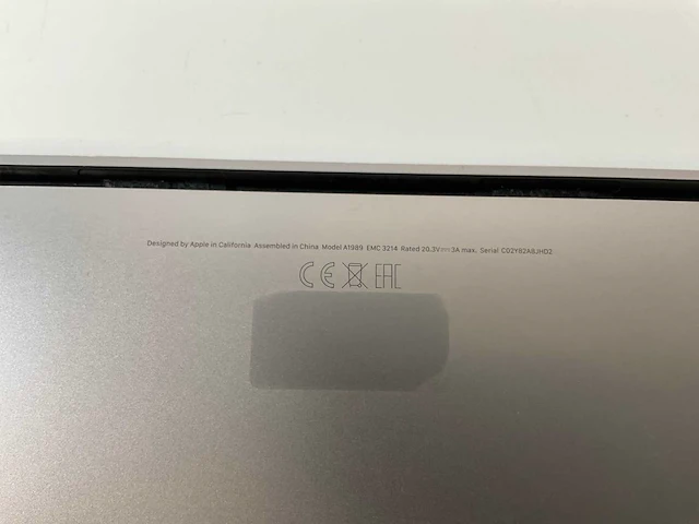 Apple macbook pro 13”, core(tm) i7 8th gen, 16 gb ram, 250 gb nvme laptop - afbeelding 7 van  7