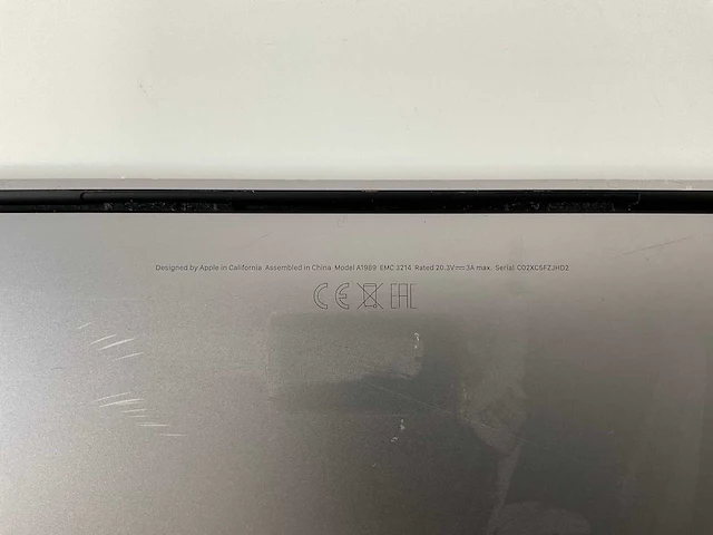 Apple macbook pro 13”, core(tm) i7 8th gen, 16 gb ram, 256 gb nvme laptop - afbeelding 7 van  8