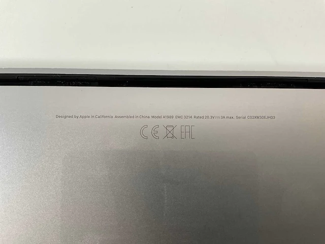 Apple macbook pro 13”, core(tm) i7 8th gen, 16 gb ram, 500 gb nvme laptop - afbeelding 5 van  5