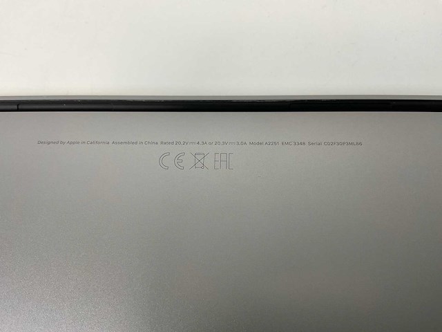 Apple macbook pro 13.3”, core(tm) i5 10th gen, 16 gb ram, 1 tb nvme laptop - afbeelding 7 van  7