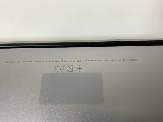 Apple macbook pro 13.3”, core(tm) i5 10th gen, 16 gb ram, 500 gb nvme laptop - afbeelding 7 van  8