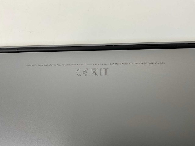 Apple macbook pro 13.3”, core(tm) i5 10th gen, 16 gb ram, 500 gb nvme laptop - afbeelding 7 van  7