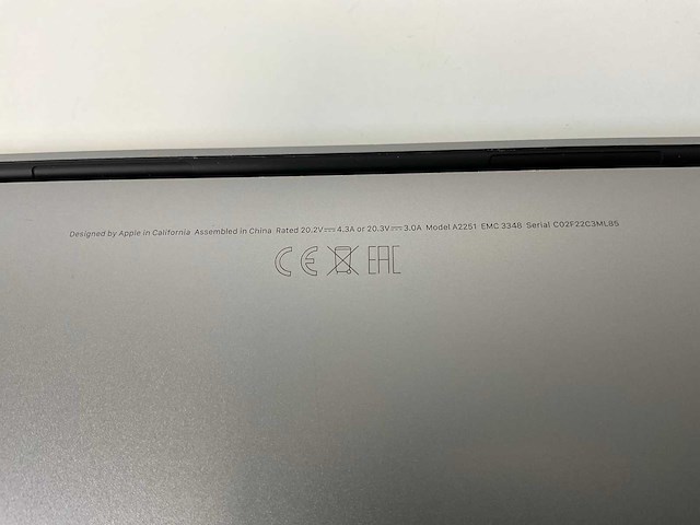 Apple macbook pro 13.3”, core(tm) i5 10th gen, 16 gb ram, 500 gb nvme laptop - afbeelding 6 van  6