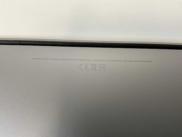 Apple macbook pro 13.3”, core(tm) i5 10th gen, 16 gb ram, 500 gb nvme laptop - afbeelding 7 van  8
