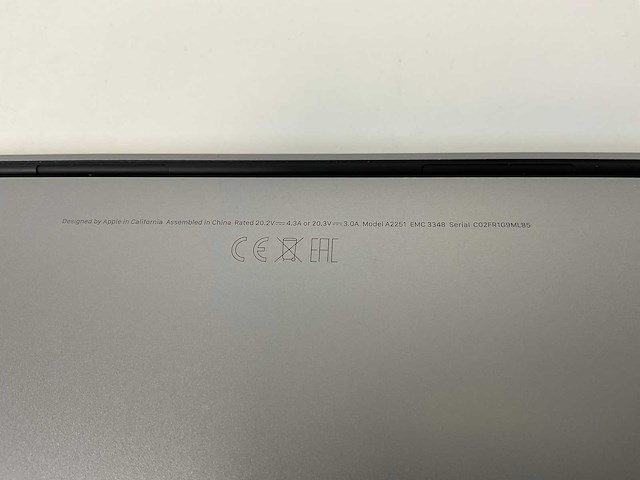 Apple macbook pro 13.3”, core(tm) i5 10th gen, 16 gb ram, 500 gb nvme laptop - afbeelding 7 van  7