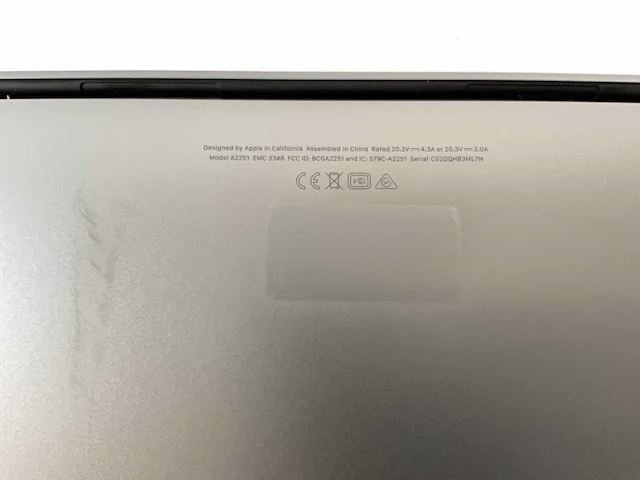Apple macbook pro 13.3”, core(tm) i5 10th gen, 16 gb ram, 512 gb nvme laptop - afbeelding 7 van  7