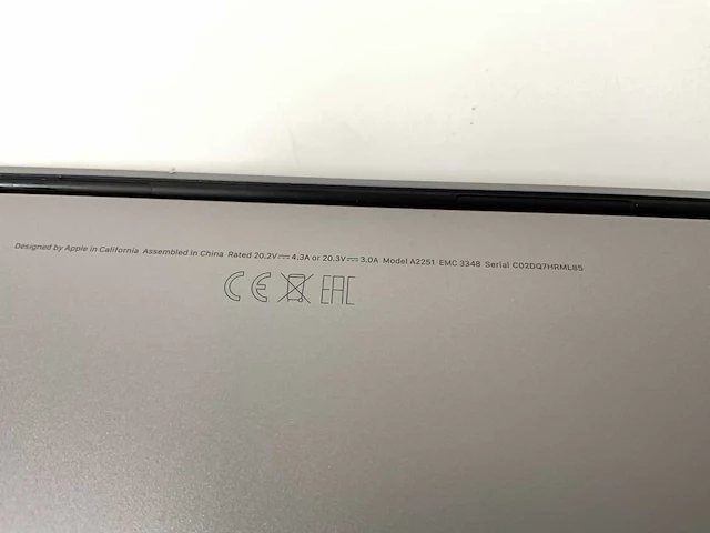 Apple macbook pro 13.3”, core(tm) i7 10th gen, 16 gb ram, 1 tb nvme laptop - afbeelding 7 van  7