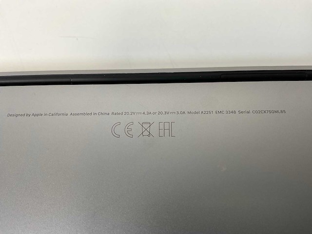 Apple macbook pro 13.3”, core(tm) i7 10th gen, 16 gb ram, 1 tb nvme laptop - afbeelding 7 van  7