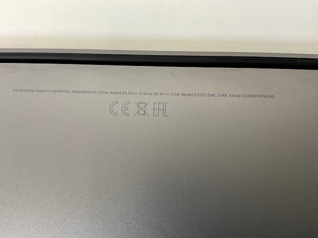 Apple macbook pro 13.3”, core(tm) i7 10th gen, 16 gb ram, 1 tb nvme laptop - afbeelding 7 van  7