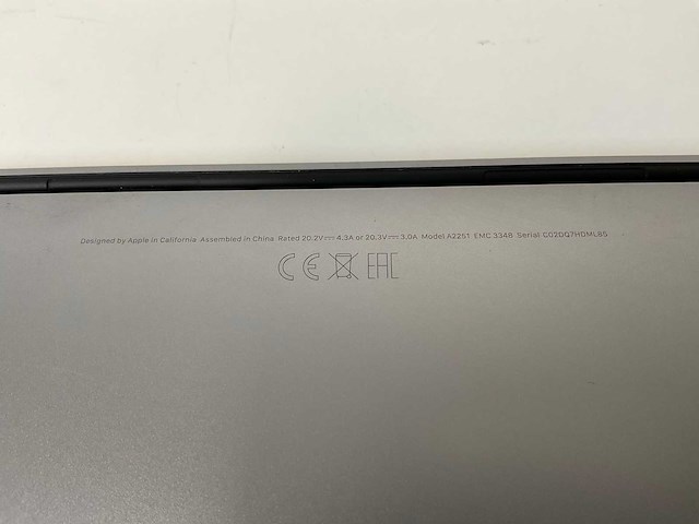 Apple macbook pro 13.3”, core(tm) i7 10th gen, 16 gb ram, 1 tb nvme laptop - afbeelding 8 van  10