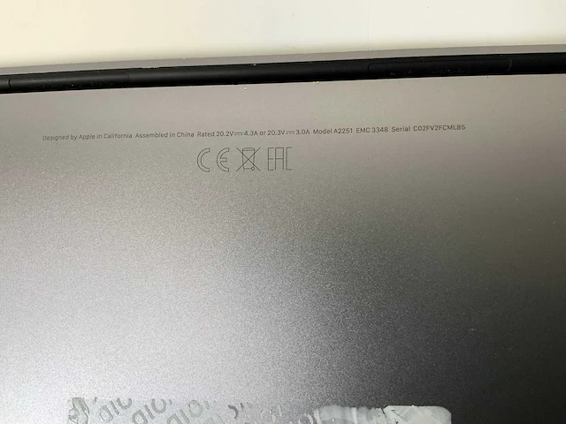 Apple macbook pro 13.3”, core(tm) i7 10th gen, 16 gb ram, 500 gb nvme laptop - afbeelding 8 van  8