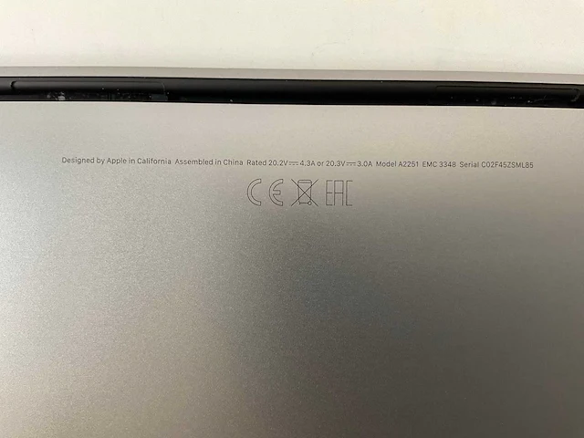 Apple macbook pro 13.3”, core(tm) i7 10th gen, 16 gb ram, 500 gb nvme laptop - afbeelding 7 van  7