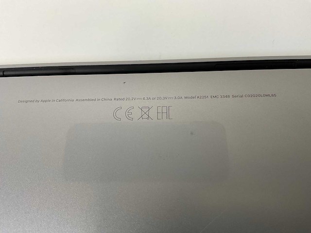 Apple macbook pro 13.3”, core(tm) i7 10th gen, 16 gb ram, 512 gb nvme laptop - afbeelding 7 van  7