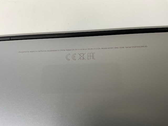 Apple macbook pro 13.3”, core(tm) i7 10th gen, 16 gb ram, 512 gb nvme laptop - afbeelding 7 van  7