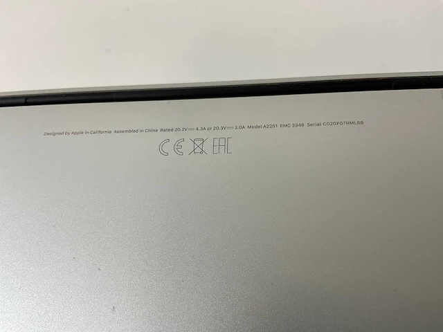 Apple macbook pro 13.3”, core(tm) i7 10th gen, 32 gb ram, 1 tb nvme laptop - afbeelding 7 van  7