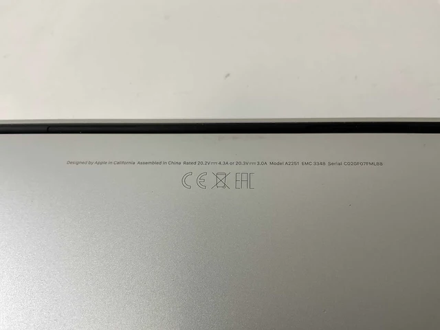 Apple macbook pro 13.3”, core(tm) i7 10th gen, 32 gb ram, 1 tb nvme laptop - afbeelding 7 van  7