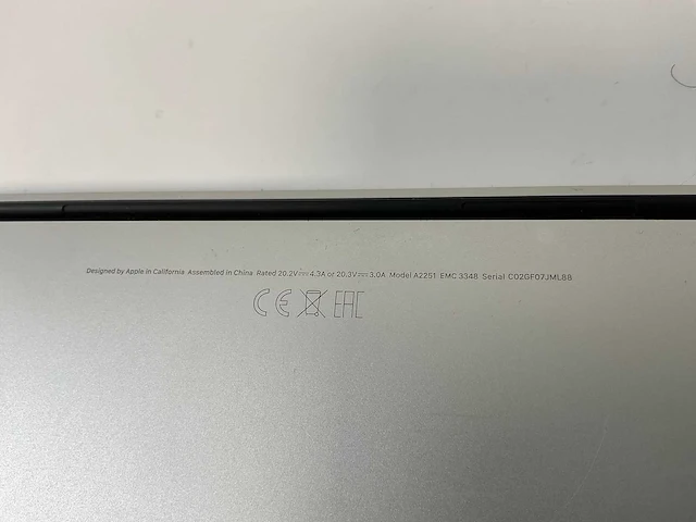 Apple macbook pro 13.3”, core(tm) i7 10th gen, 32 gb ram, 1 tb nvme laptop - afbeelding 7 van  7