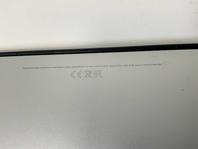 Apple macbook pro 13.3”, core(tm) i7 10th gen, 32 gb ram, 1 tb nvme laptop - afbeelding 7 van  7