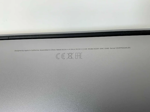 Apple macbook pro 13.3”, core(tm) i7 10th gen, 32 gb ram, 500 gb nvme laptop - afbeelding 7 van  7