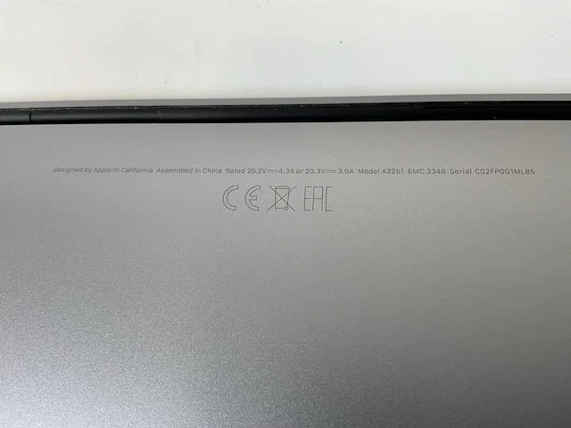 Apple macbook pro 13.3”, core(tm) i7 10th gen, 32 gb ram, 500 gb nvme laptop - afbeelding 7 van  7
