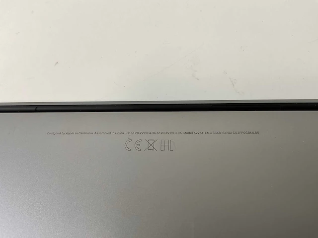 Apple macbook pro 13.3”, core(tm) i7 10th gen, 32 gb ram, 500 gb nvme laptop - afbeelding 7 van  7