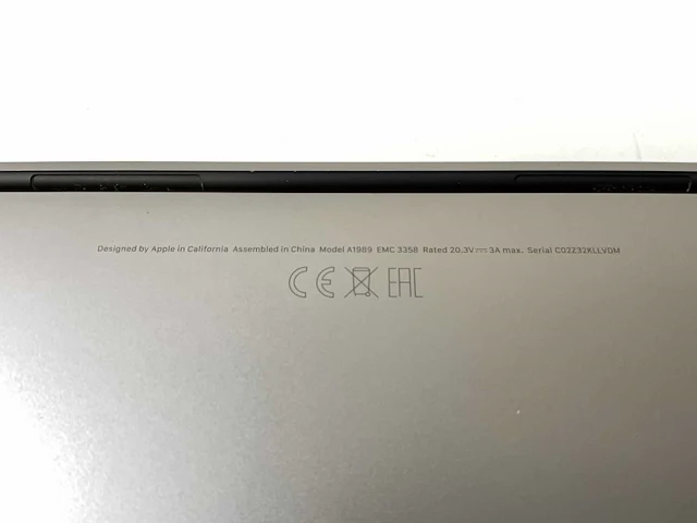Apple macbook pro 13.3”, core(tm) i7 8th gen, 16 gb ram, 1 tb nvme laptop - afbeelding 7 van  8
