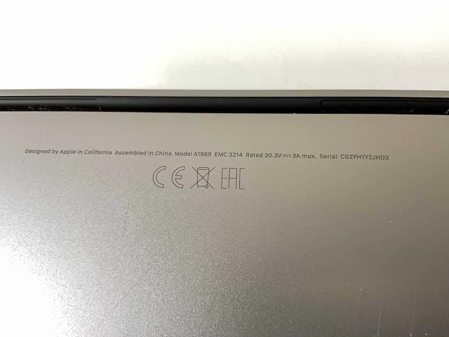 Apple macbook pro 13.3”, core(tm) i7 8th gen, 16 gb ram, 1 tb nvme laptop - afbeelding 7 van  7
